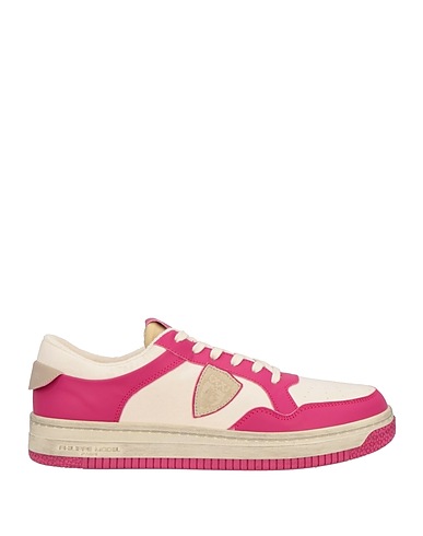 PHILIPPE MODEL Sneakers Ivory Leather, Textile fibres