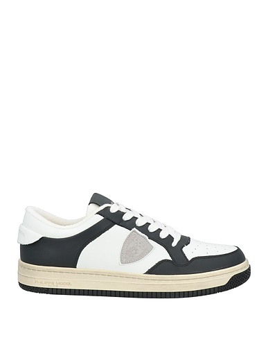 PHILIPPE MODEL Sneakers Black Calfskin, Textile fibres
