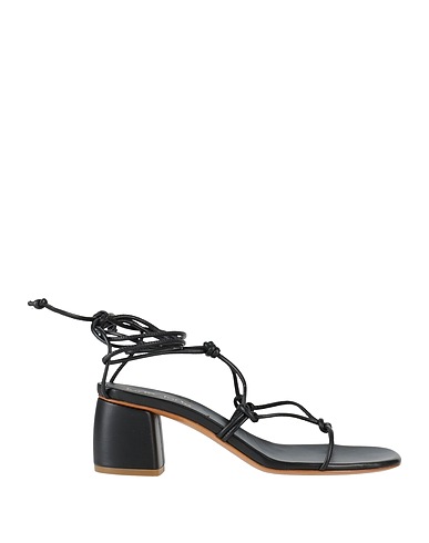 FORTE_FORTE Sandals Black Leather
