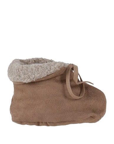 1 + IN THE FAMILY Newborn shoes Khaki 100% Polyester, Cotton, Acrylic