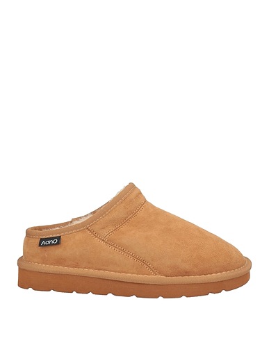 ADNO® Mules and clogs Camel Sheepskin