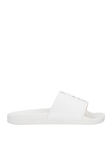 ARMANI EXCHANGE Ciabatte e pantofole Bianco 100% Poliestere