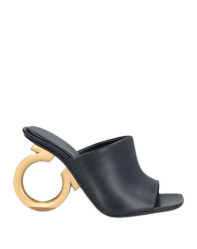 FERRAGAMO 샌들 블랙 램스킨
