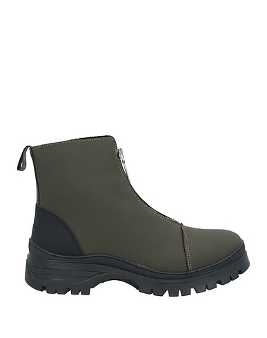 BARBOUR Botín Verde militar Cuero