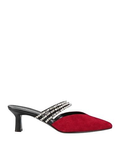 PHILOSOPHY di LORENZO SERAFINI Mule e zoccoli Bordeaux Pelle