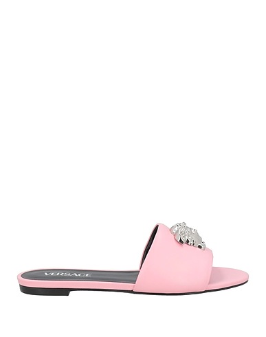 VERSACE Sandals Light pink Calfskin