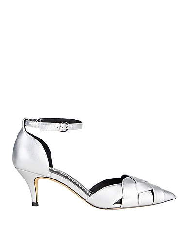 LUCIANO BARACHINI Pump Silver Leather