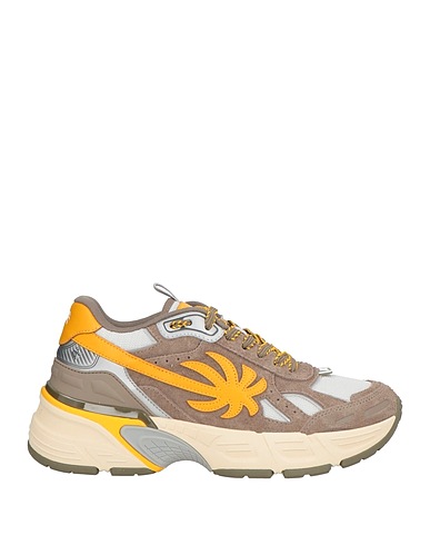PALM ANGELS Sneakers Tortora Pelle, Fibre tessili
