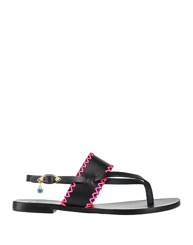 MARIETTA'S FANTASY Flip flops Black Leather