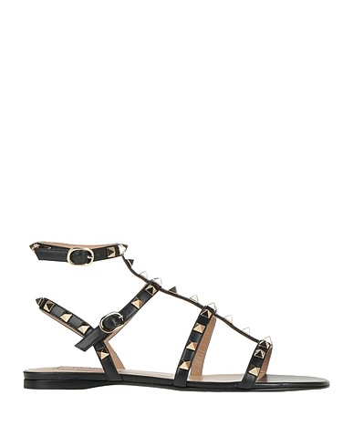 VALENTINO GARAVANI Sandals Black Leather