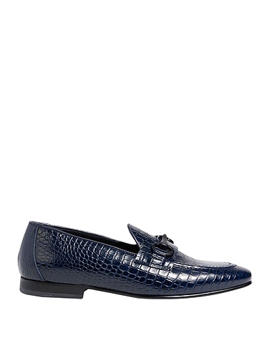 GIOVANNI CONTI Loafers Midnight blue Leather