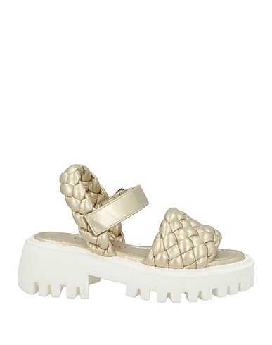 LORIBLU Sandals Platinum Textile fibers