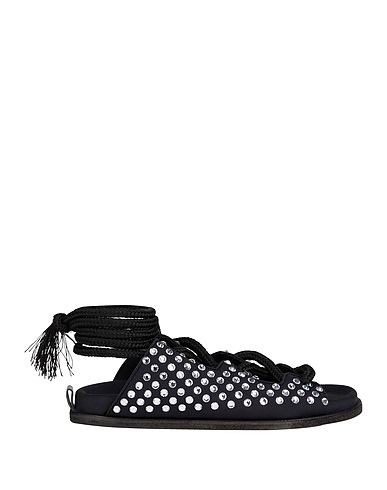 FORTE_FORTE Sandals Black Textile fibres
