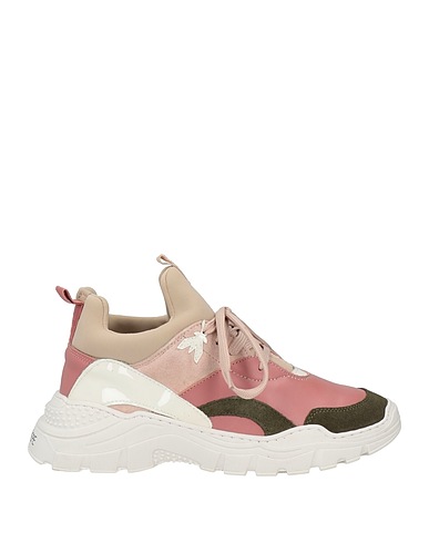 PATRIZIA PEPE Sneakers Rosa antico Pelle, Fibre tessili