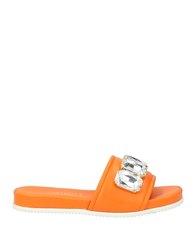 LORIBLU Sandals Orange Leather