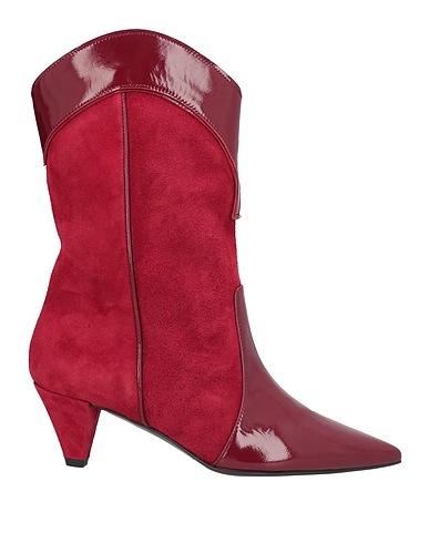 MARC ELLIS Ankle boot Burgundy Calfskin, Leather