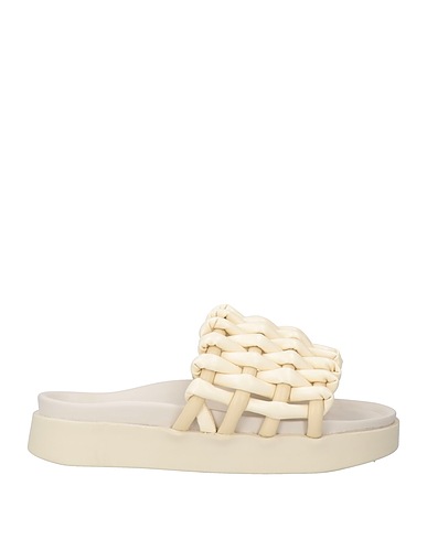 INUIKII Sandals Cream Leather