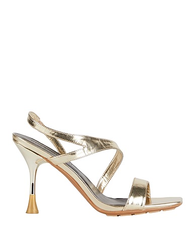 MANUFACTURE D'ESSAI Sandals Platinum Textile fibers
