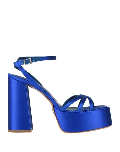 SERGIO LEVANTESI Sandals Blue Textile fibres