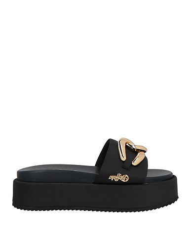 BUFFALO Sandals Black 100% Polyester