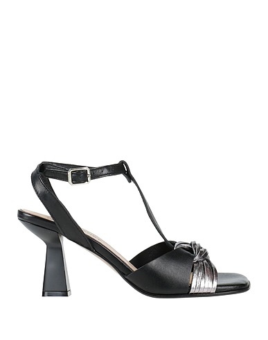 JANET & JANET Sandals Black Leather