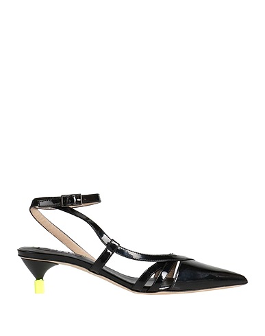 MSGM Court Black Leather
