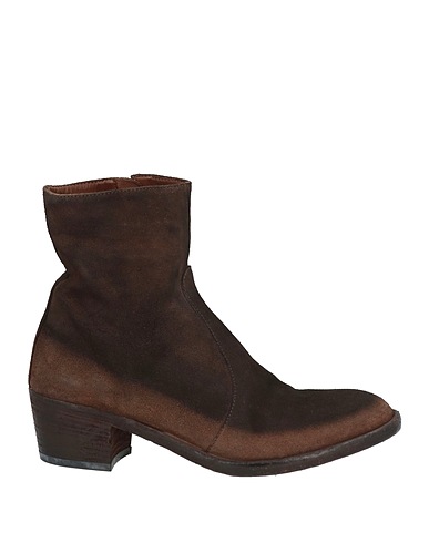 OFFICINE CREATIVE ITALIA Ankle boot Dark brown Leather