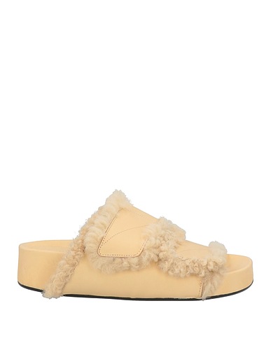ATP ATELIER Sandals Ivory Shearling