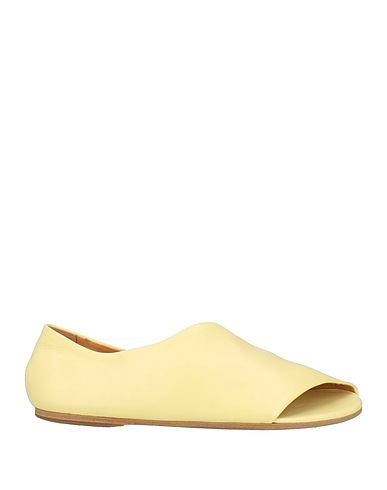 MARSÈLL Ballet flats Pastel yellow Calfskin