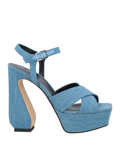 SI ROSSI by SERGIO ROSSI Sandals BLU Textile fibers