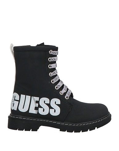 GUESS Ankle boot Black Textile fibres