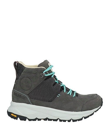 DOLOMITE Ankle boot Charcoal Leather, Textile fibres