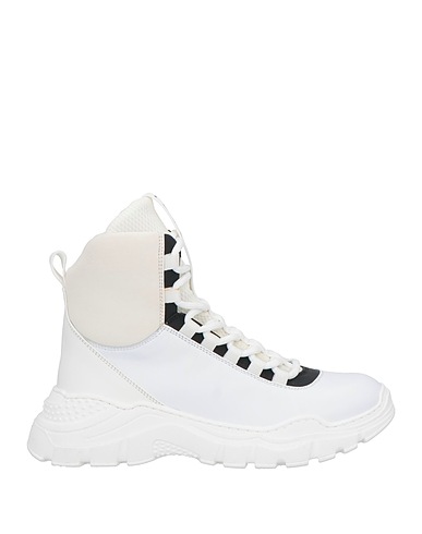 MARNI Sneakers White Leather, Textile fibres