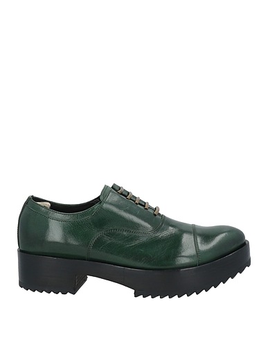 OFFICINE CREATIVE ITALIA Laced shoes Dark green Leather