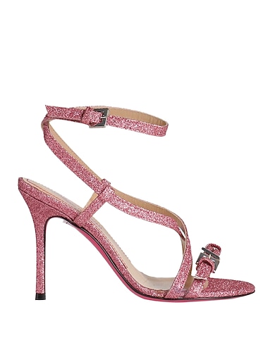 LUCIANO PADOVAN Sandals Fuchsia Textile fibres