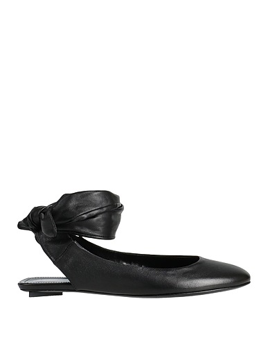 THE ATTICO Ballet flats Black Leather