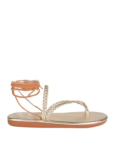 ANCIENT GREEK SANDALS Flip flops Platinum Leather