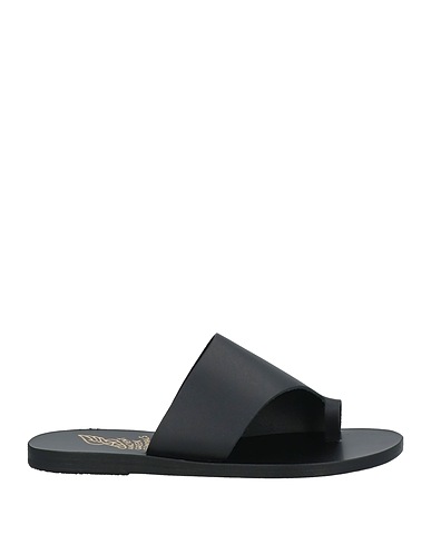 ANCIENT GREEK SANDALS Flip flops Black Cowhide