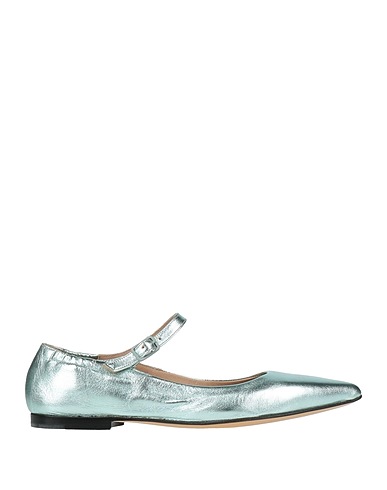 POMME D'OR Ballet flats Sky blue Leather