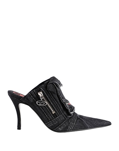 DIESEL Mules and clogs D-VENUS POCKET ML
 Black Textile fibers