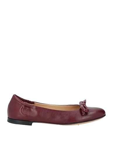 POMME D'OR Ballet flats Plum Leather