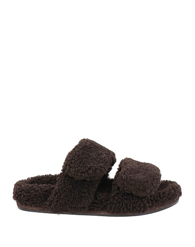 DRIES VAN NOTEN Sandalen Dunkelbraun Schaffell