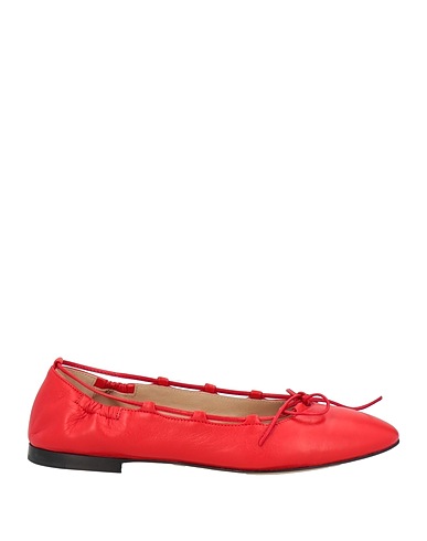 POMME D'OR Ballet flats Red Leather