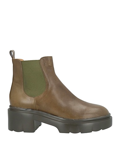 POMME D'OR Ankle boot Military green Leather