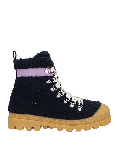 MARNI Stiefelette Nachtblau Gewebefasern, Leder