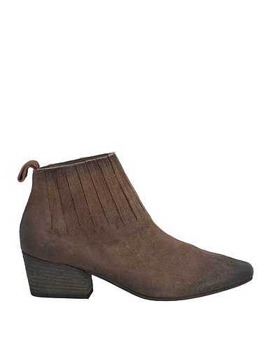MARSÈLL Ankle boot Khaki Leather, Elastic fibres