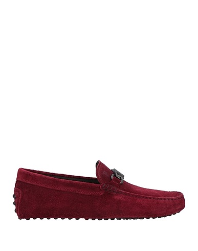 TOD'S Loafers Burgundy Leather