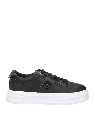 LIU •JO Sneakers Black Leather, Rubber