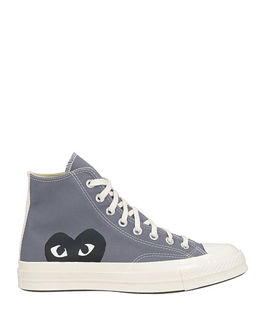 CONVERSE x COMME des GARÇONS PLAY Sneakers Grey Textile fibers