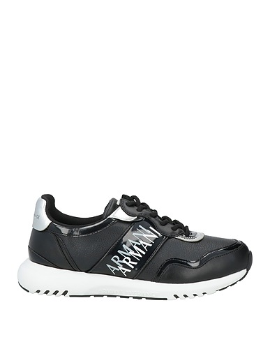 ARMANI EXCHANGE Sneakers Black 100% Polyester, Polyurethane